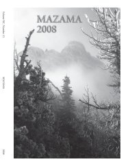 Fiscal Year 2007-2008 Legend - Mazamas