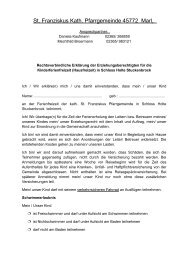 EinverstÃ¤ndniserklÃ¤rung - St. Franziskus