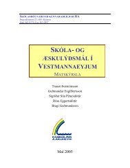 Skóla- og æskulýðsmál í Vestmannaeyjum - 2005 - Mennta