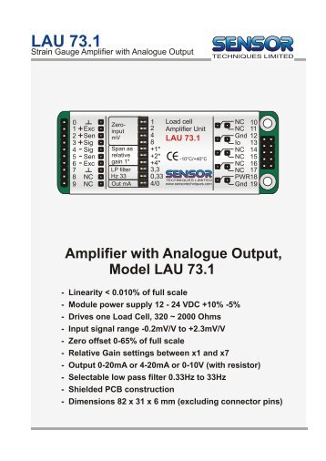 LAU 73.1 - LOAD CELLS .com