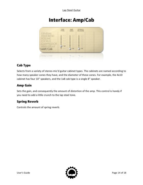 Lap Steel Guitar - User's Guide (PDF) - Orange Tree Samples