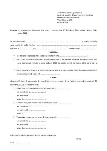 Modello richiesta contributo – da compilarsi su Vs. carta 