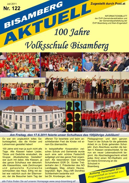 100 Jahre Volksschule Bisamberg