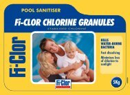 5KG Chlorine Granules Label - PoolAndSpaCentre