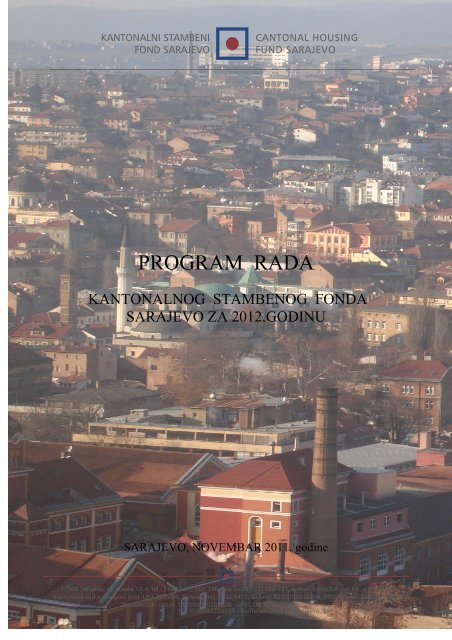 Program rada KSF 2012.pdf - SkupÅ¡tina Kantona Sarajevo - Vlada ...