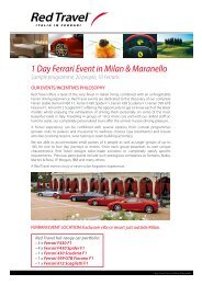1 Day Ferrari Event in Milan & Maranello - Red Travel