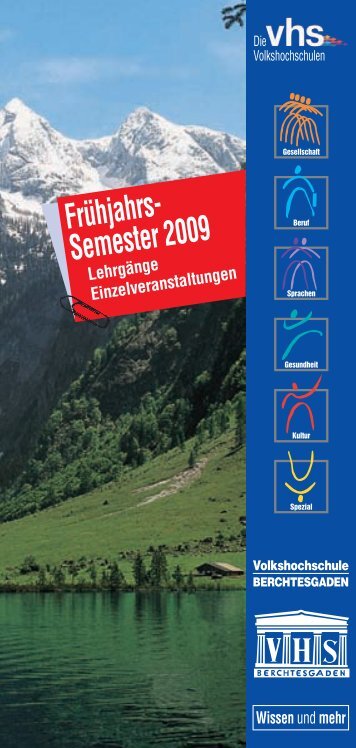 Frühjahrs- Semester 2009 - Gemeinde Berchtesgaden