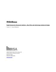 RISABase v2.1 General Reference (734 KB) - RISA Technologies