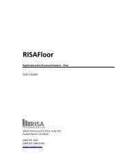 RISAFloor User's Guide - RISA Technologies