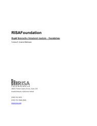 General Reference Foundation - RISA Technologies