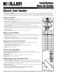 Electric Fuel Sender Installation Guide - Moeller Marine Online