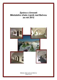 ZprÃ¡va o Äinnosti MÄÃ za rok 2012 ( PDF - 3,1 MB) - MÄsto LipnÃ­k ...