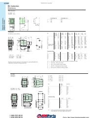 DIL Contactors Dimensions