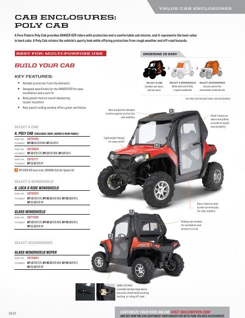 CAB ENCLOSURES - Polaris Quad