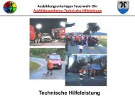 Technische Hilfeleistung - der Freiwilligen Feuerwehr Ohr