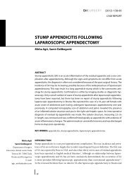 stump appendicitis following laparoscopic appendectomy