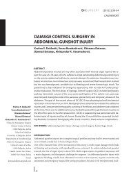 DAMAGE CONTROL SURGERY IN ABDOMINAL GUNSHOT INJURY