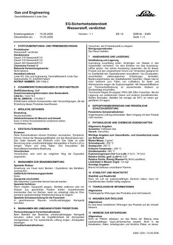 Sicherheitsdatenblatt - StorHy Hydrogen Storage