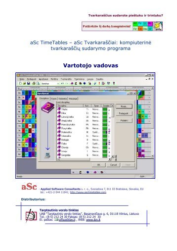 Vartotojo vadovas