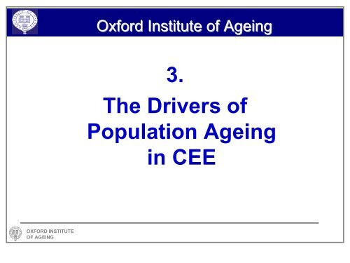 Population Ageing in Central and Eastern Europe - Oxford Institute ...