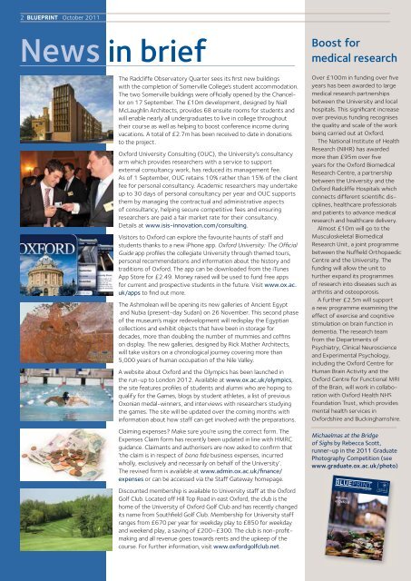 Blueprint - October 2011 - Oxford Institute of Ageing - University of ...