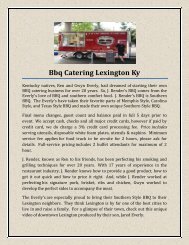 Bbq Catering Lexington Ky