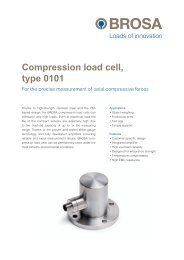 Compression load cell, type 0101 - Brosa AG
