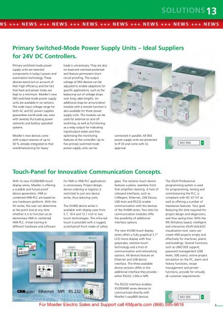 SOLUTIONS 13 - Moeller Electric Parts