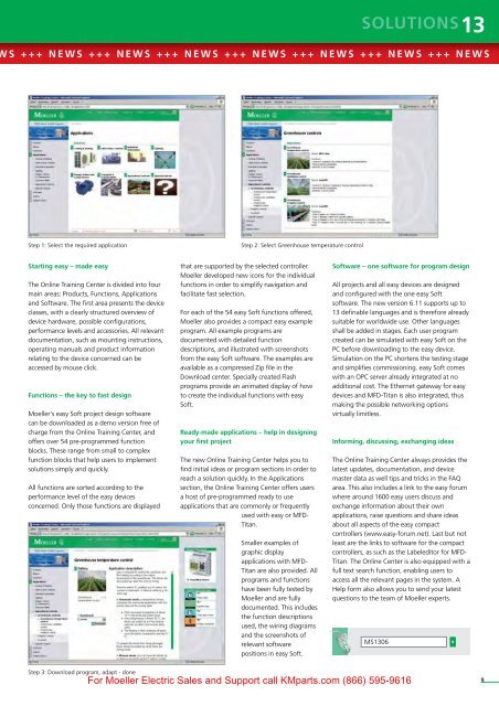 SOLUTIONS 13 - Moeller Electric Parts