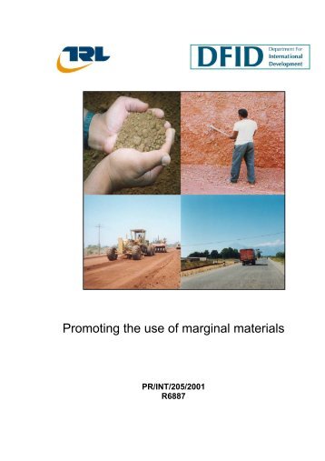 UK - Promoting the Use of Marginal Materials