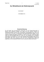 Zur Wirbeltheorie der Elektrodynamik - Aias.us