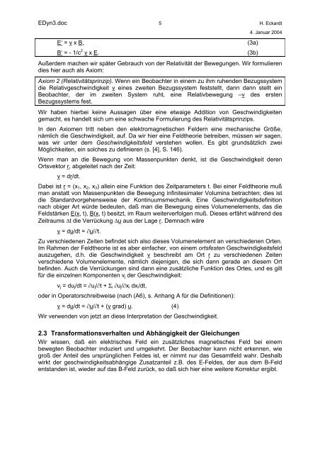 Zur Wirbeltheorie der Elektrodynamik - Aias.us