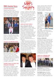 MHS Society News 2010-11 - Marlborough House School