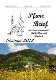 Sommer 2012 - Pfarre GroÃarl