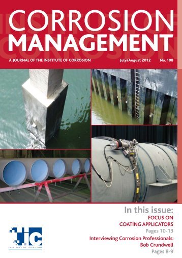 In this issue: - the Institute of Corrosion