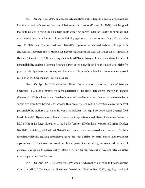 Declaration Of Helen J. Hodges In Support Of Lead Counsel's ...