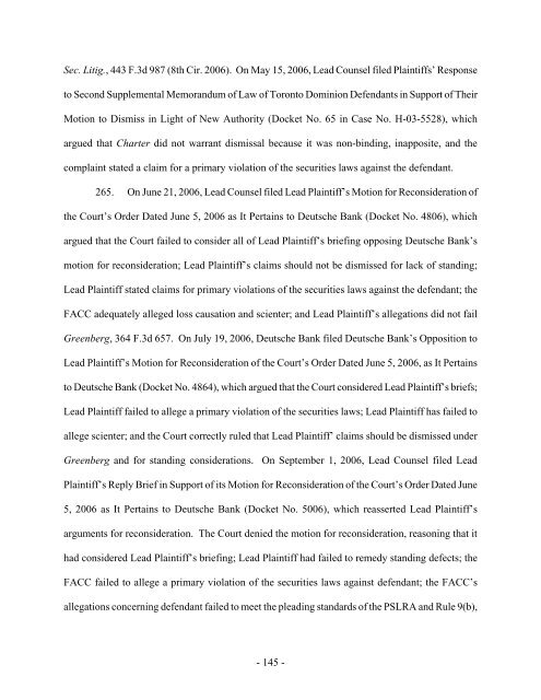 Declaration Of Helen J. Hodges In Support Of Lead Counsel's ...