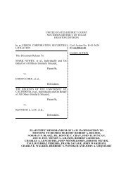 Plaintiffs' Memorandum of Law in Opposition to Motions to Dismiss ...