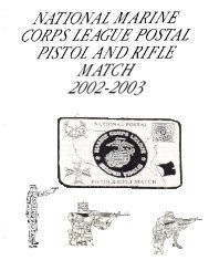 2002-2003 Rifle and Pistol Postal Match - Marine Corps League ...