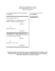 Lead Plaintiff's Opposition to CSFB MSJ 11/13/06 - The ENRON Fraud