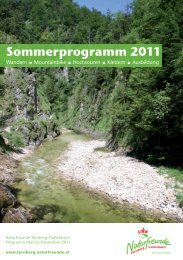 Sommerprogramm 2011 - Naturfreunde Ternberg