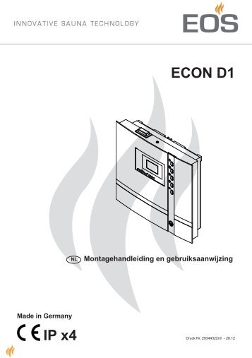 Montage en bedieningshandleiding downloaden (PDF ... - Sentjens