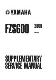 Yamaha Fazer 600 Service Manual - Free
