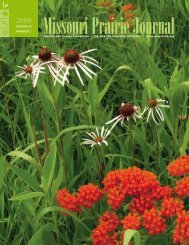 Spring 2009: Volume 30, Number 1 - Missouri Prairie Foundation