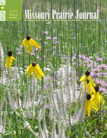 Summer 2008: Volume 29, Number 2 - Missouri Prairie Foundation