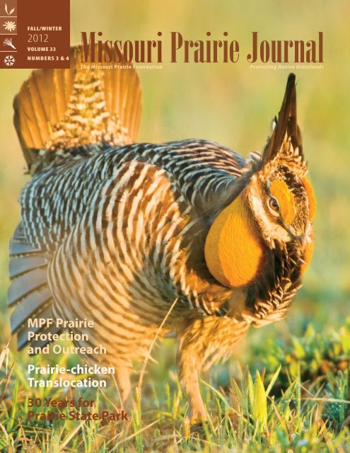 Fall & Winter 2012: Volume 33, Numbers 3 & 4 - Missouri Prairie ...