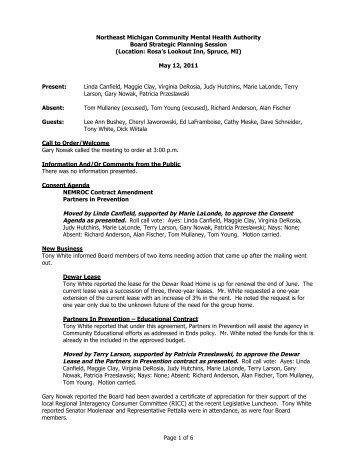 Board Meeting Minutes 05-12-11(pdf) - NEMCMH.org