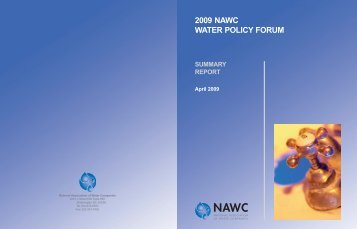 2009 nawc water policy forum summary report