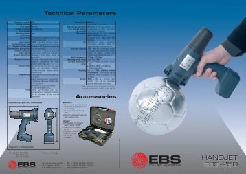 HANDJET EBS-250 brochure (HQ)