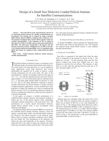 Design of a Small Size Dielectric Loaded Helical Antenna for ...